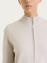 Women's Naturalsoft Bianco Zip-Up Cardigan - Ragno