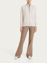 Women's Naturalsoft Bianco Zip-Up Cardigan - Ragno