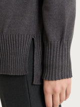 Cardigan a manica lunga in NaturalSoft Neri Donna - Ragno