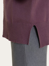 Langärmelige Strickjacke aus NaturalSoft in Violett für Damen – Ragno