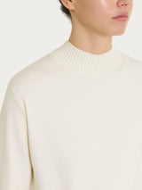 Lupetto con manica lunga in Soft Wool Bianchi Donna - Ragno