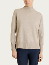 Lupetto con manica lunga in Soft Wool Grigi Donna - Ragno