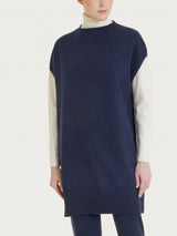 Langer Pullover aus Naturalsoft in Blau für Damen – Ragno