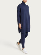 Langer Pullover aus Naturalsoft in Blau für Damen – Ragno