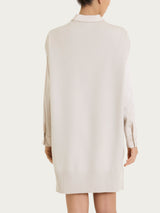 Langer Pullover aus Naturalsoft, Bianco, für Damen – Ragno