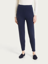 Pantalone leggings in Soft Wool Blu Donna - Ragno
