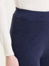 Pantalone leggings in Soft Wool Blu Donna - Ragno