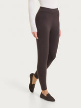 Pantalone leggings in Soft Wool Marroni Donna - Ragno