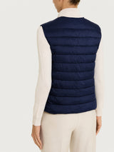 Piumino puffer smanicato Ultralight Blu Donna - Ragno
