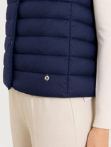 Piumino puffer smanicato Ultralight Blu Donna - Ragno