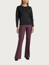 Maglia girocollo in Lurex Four Seasons Neri Donna - Ragno