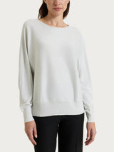 Maglia con manica pipistello in Lurex Four Seasons Bianchi Donna - Ragno