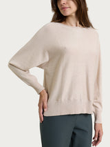 Jersey de manga corta con Lurex Four Seasons rosa para mujer - Ragno