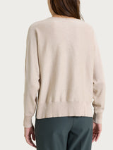 Jersey de manga corta con Lurex Four Seasons rosa para mujer - Ragno