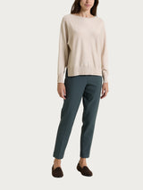 Jersey de manga corta con Lurex Four Seasons rosa para mujer - Ragno