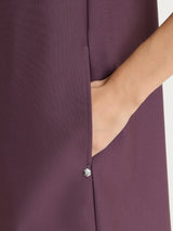Gilet lungo in Compact Viola Donna - Ragno