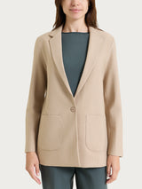 Blazer monopetto con un bottone in Compact Grigi Donna - Ragno