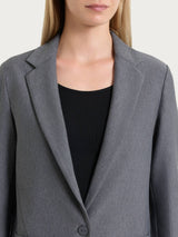 Blazer monopetto con un bottone in Compact Neri Donna - Ragno