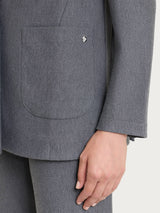 Blazer monopetto con un bottone in Compact Neri Donna - Ragno