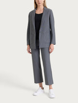 Blazer monopetto con un bottone in Compact Neri Donna - Ragno
