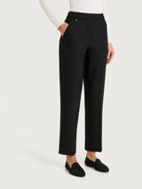 Pantalone flare con tasche in Compact Neri Donna - Ragno