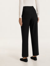 Pantalone flare con tasche in Compact Neri Donna - Ragno