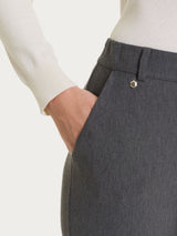 Pantalone flare con tasche in Compact Neri Donna - Ragno