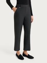 Pantalone flare con tasche in Compact Neri Donna - Ragno