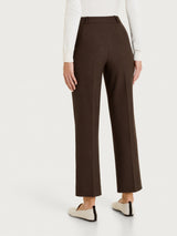 Pantalone flare con tasche in Compact Marroni Donna - Ragno