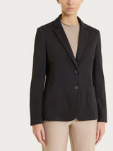 Blazer con due bottoni e micro pied de poule in Jacquard Marroni Donna - Ragno