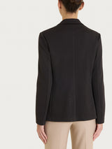 Blazer con due bottoni e micro pied de poule in Jacquard Marroni Donna - Ragno