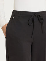 Pantalone jogger con tasche e micro pattern in Jacquard Marroni Donna - Ragno
