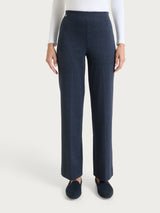 Pantalone ampio con tweed pattern in Jacquard Blu Donna - Ragno