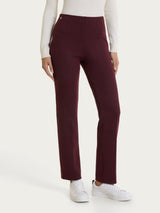 Pantalone dritto con tweed pattern in Eco Jacquard Viola Donna - Ragno