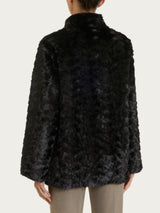 SoftCoat Giaccone con bottoni double-face effetto curly Neri Donna - Ragno