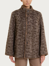 SoftCoat Giaccone con bottoni double-face effetto curly Marroni Donna - Ragno
