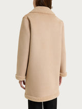 FuzzyCoat Cappotto corto double-face effetto Curly Marroni Donna - Ragno