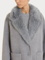 SoftCoat Cappotto effetto fuzzy Neri Donna - Ragno