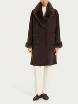SoftCoat Cappotto effetto fuzzy Marroni Donna - Ragno