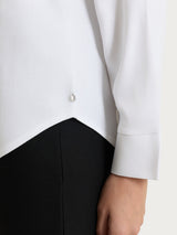 Blusa girocollo in Light Flannel Bianchi Donna - Ragno