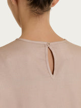 Blusa girocollo in Light Flannel Grigi Donna - Ragno
