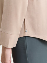 Blusa con scollo a serafino in Light Flannel Grigi Donna - Ragno