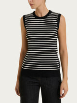 Smanicato a righe pari Four Seasons Neri Donna - Ragno