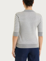 Lupetto a righe pari Four Seasons Neri Donna - Ragno