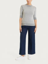 Lupetto a righe pari Four Seasons Neri Donna - Ragno