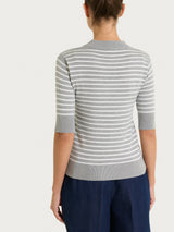 Lupetto a righe pari Four Seasons Neri Donna - Ragno