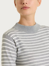 Lupetto a righe pari Four Seasons Neri Donna - Ragno