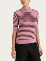 Lupetto a righe pari Four Seasons Viola Donna - Ragno