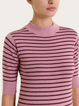 Lupetto a righe pari Four Seasons Viola Donna - Ragno