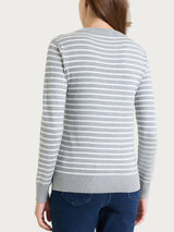 Maglia girocollo a righe pari Four Seasons Neri Donna - Ragno